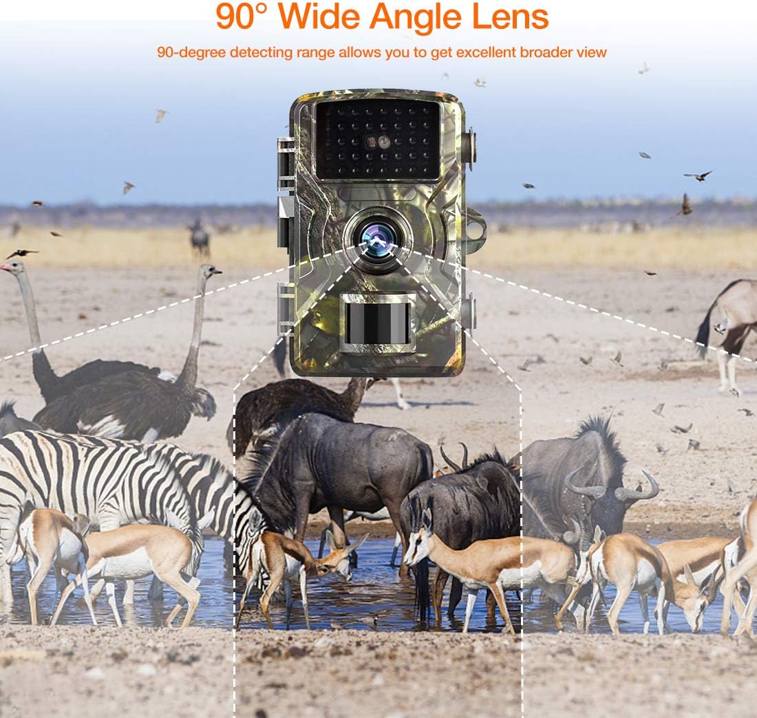 Trail Camera with 12MP and 1080P Hunting Cameras with No-Glow Infrared Night Vision Hunting Camera for Wildlife Monitoring Low Glow and Upgraded Waterproof IP66 for Outdoor Wildlife Watching zoopod: Home Improvement
