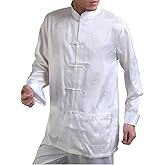 Bitablue Men's Enter the Dragon Chinese Clothing Shirt with Free Matching Pants