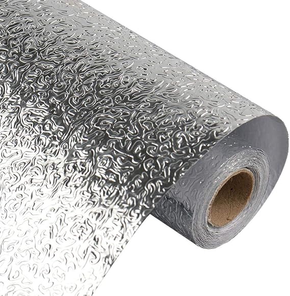 Aluminium Klebeband 70mm x 20m Hitzebeständiges Klebeband (3.5 mil) Aluminium Folienband für HVAC Reparieren von Metalloberflächen Silber