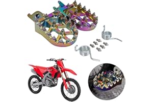 JFG RACING Dirt Bike Foot Pegs Motorcycle Footpegs Foot Pedals Rests CNC For CRF150R 07-23 CRF250R 04-23 CRF450R 02-23 CRF250