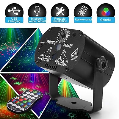 Buy Caiyue Party Lights Dj Disco Lights Stage Effect Projector Lights With Remote Mini Karaoke For Birthday Parties Wedding Ktv Bar Dancing Halloween Decorations Light Online In Turkey B0w55vt5