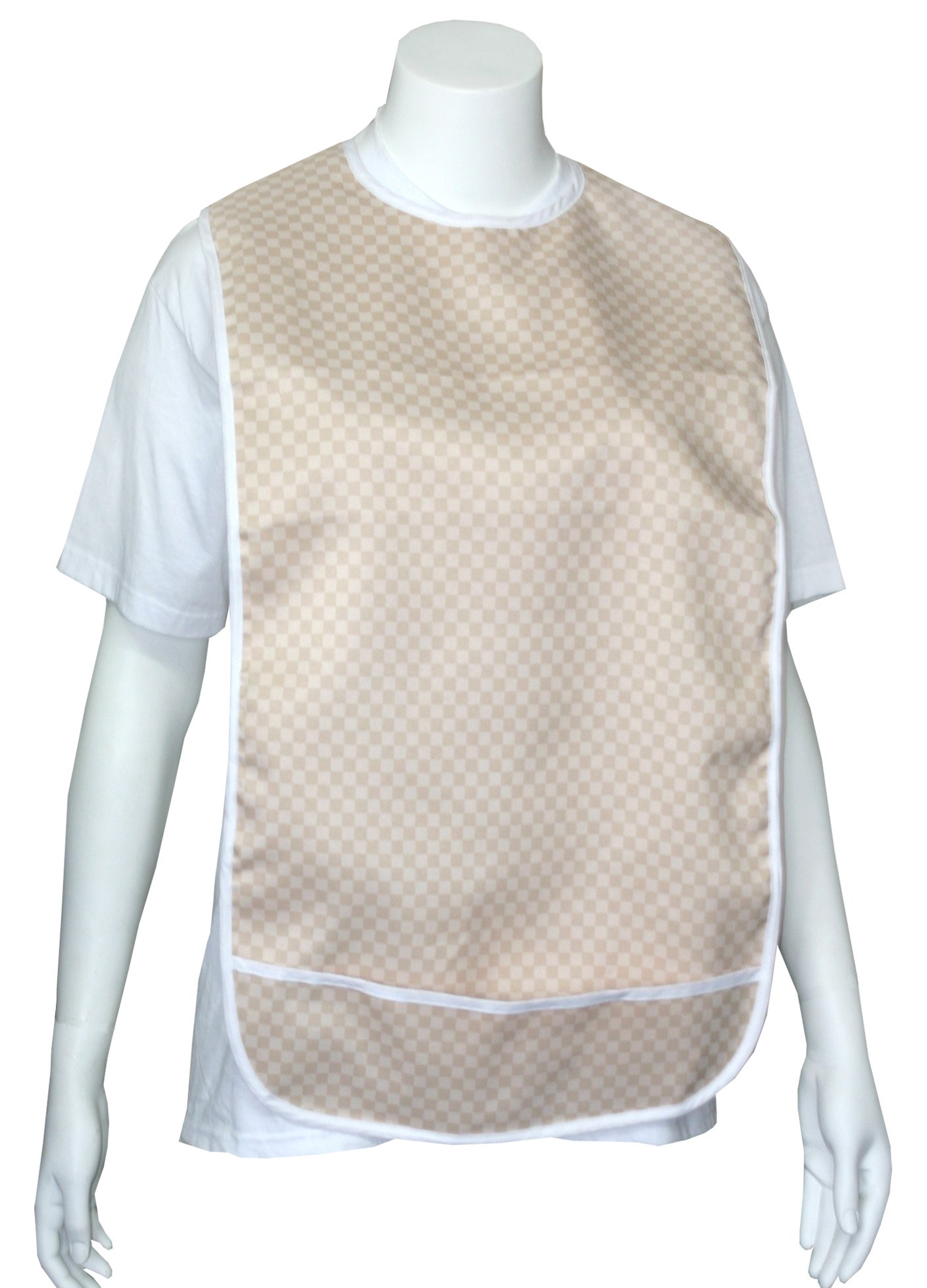 Adult Vinyl Adult Bibs with Crumb Catcher Premium Bib