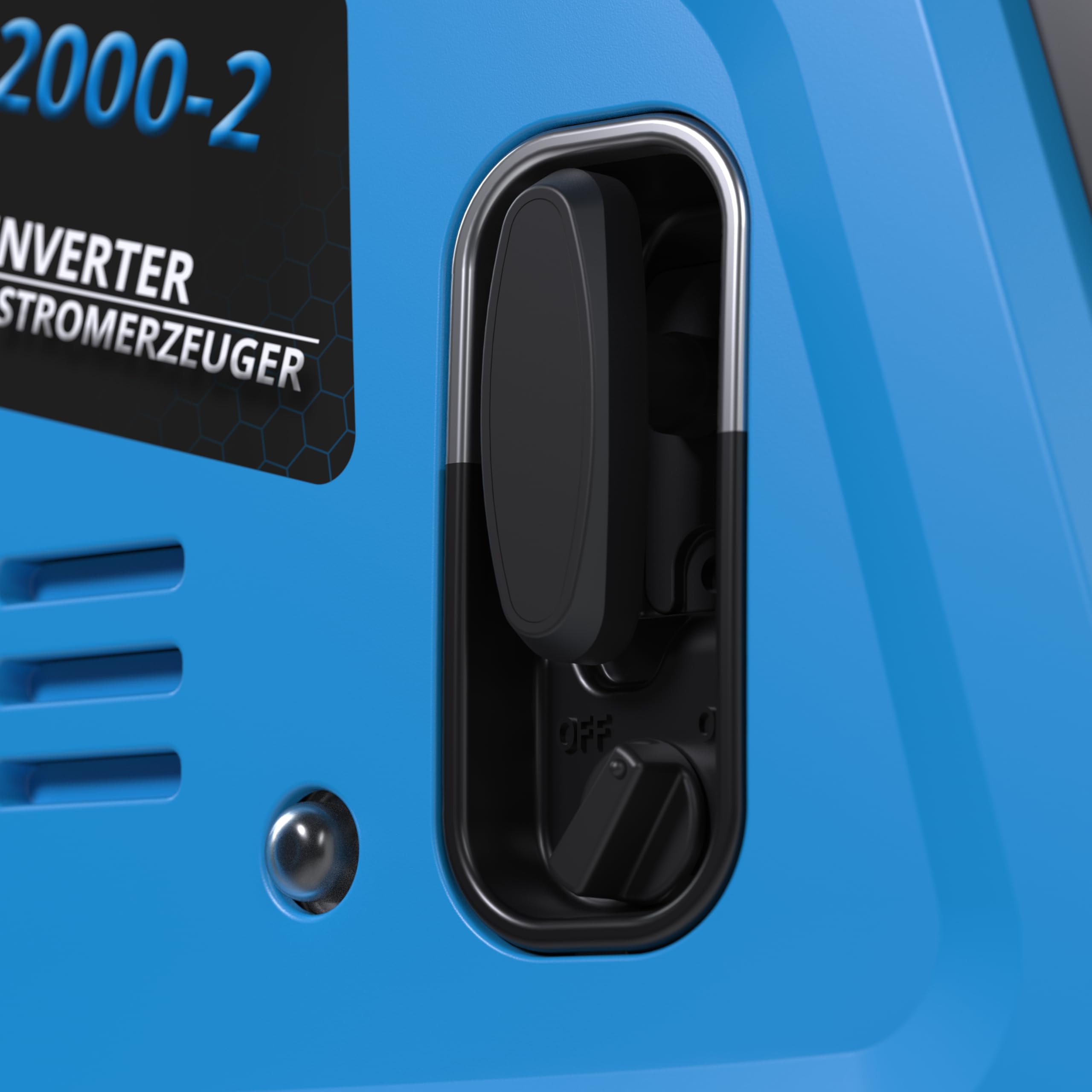 Güde Inverter Stromerzeuger ISG 2000-2 (4-Takt-OHV-Benzinmotor, 2,11/2,86 (kW/PS), max. 2000 W, 2x 230 V, Laufzeit bis 5,9 h, Tankinhalt 4,1 l, Überlastungsschutz, ECO-Funktion, Antivibrationsfüße) 3