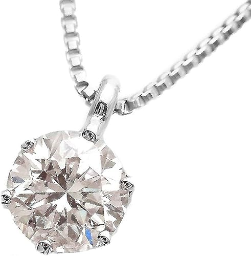 Amazon プラチナ ダイヤモンド ネックレス ペンダント 0 4ct Si 2 推計goodカット一粒 Very Light Brownカラー 鑑別書カード付 誕生石４月 ギフトラッピング済み 4069 ネックレス 通販