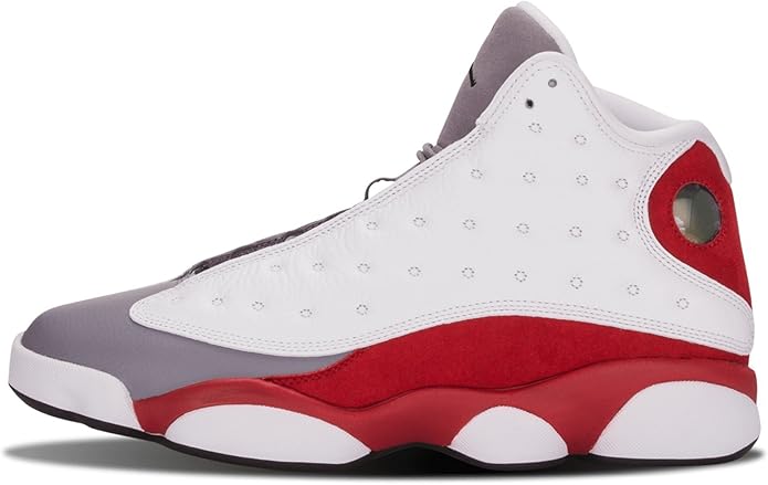 Nike Air Jordan 13 Retro, Chaussures de Sport Homme, Blanc/Noir/Rouge/Gris (Blanc/Noir - Rouge 