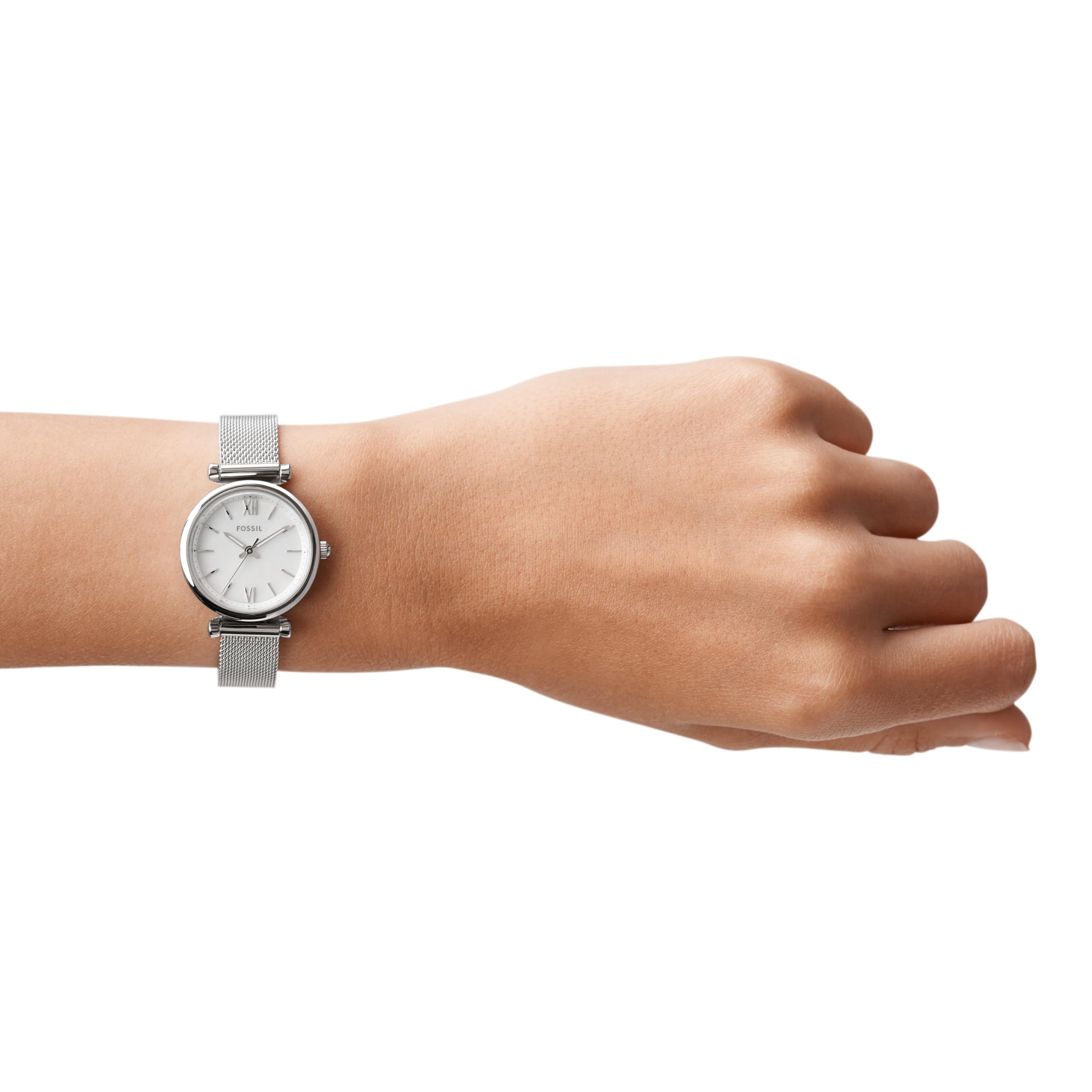 Fossil Women's Carlie Quartz Stainless Steel Three-Hand Watch