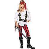 California Costumes Girl's Posh Pirate Costume Large (10-12)