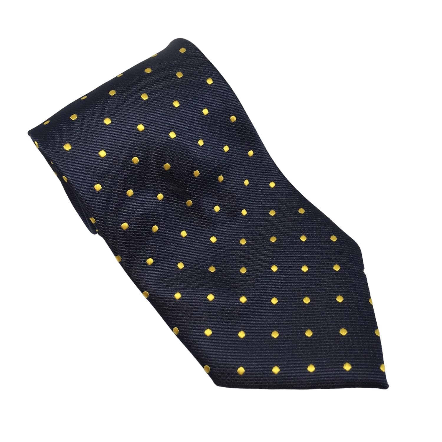 Equetech Unisex Polka Dot Showing Riding Tie (Navy/Gold) — image 1