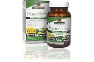 Nature's Answer Passion Flower| Dietary Supplement | Natural Calming Botanical | Non-GMO | Alcohol-Free, Gluten-Free, Vegetarian & Vegan 60 Capsules