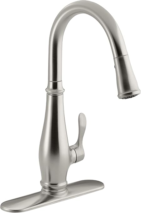Kohler K 780 Vs Cruette Pull Down Kitchen Faucet Vibrant Brushed