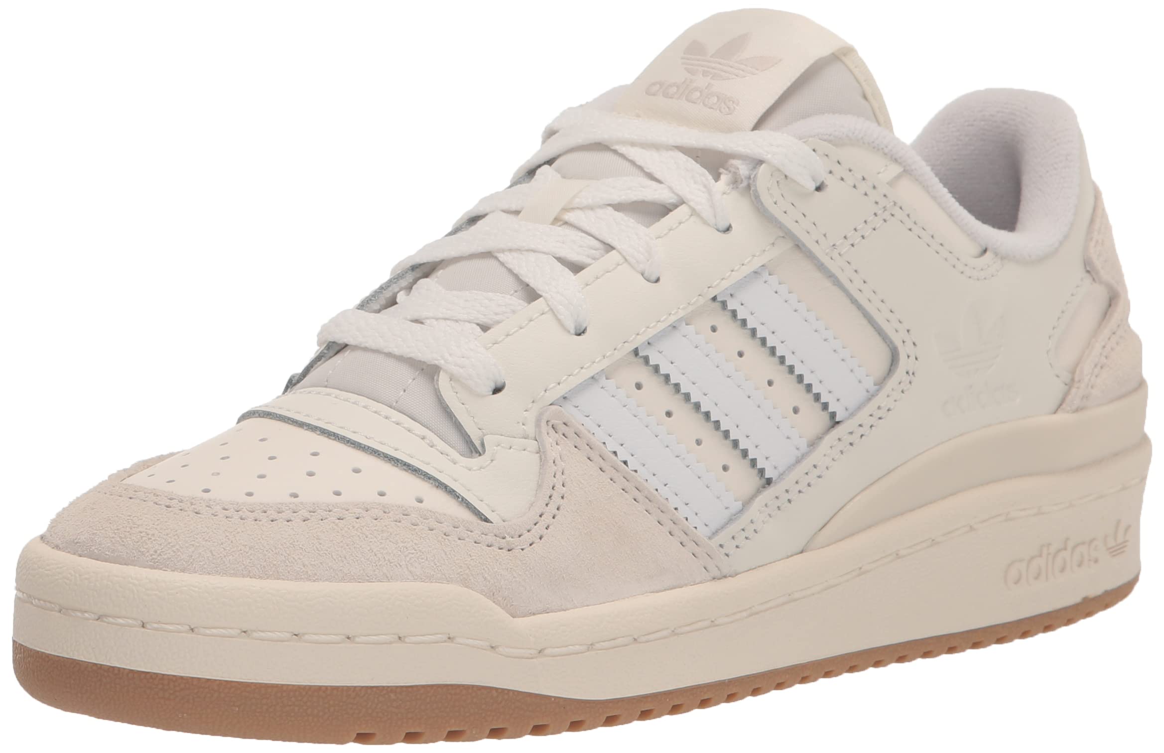 adidas Originals Unisex-Child Forum Low Chalk White/Cloud White/White 1 Image