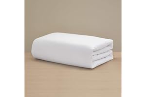 H by Frette Percale Duvet Cover (Queen) - Luxury All-White Duvet Cover/Cool and Crisp, Recommended for Anyone Who Gets Hot at Night / 100% Long-Staple Cotton