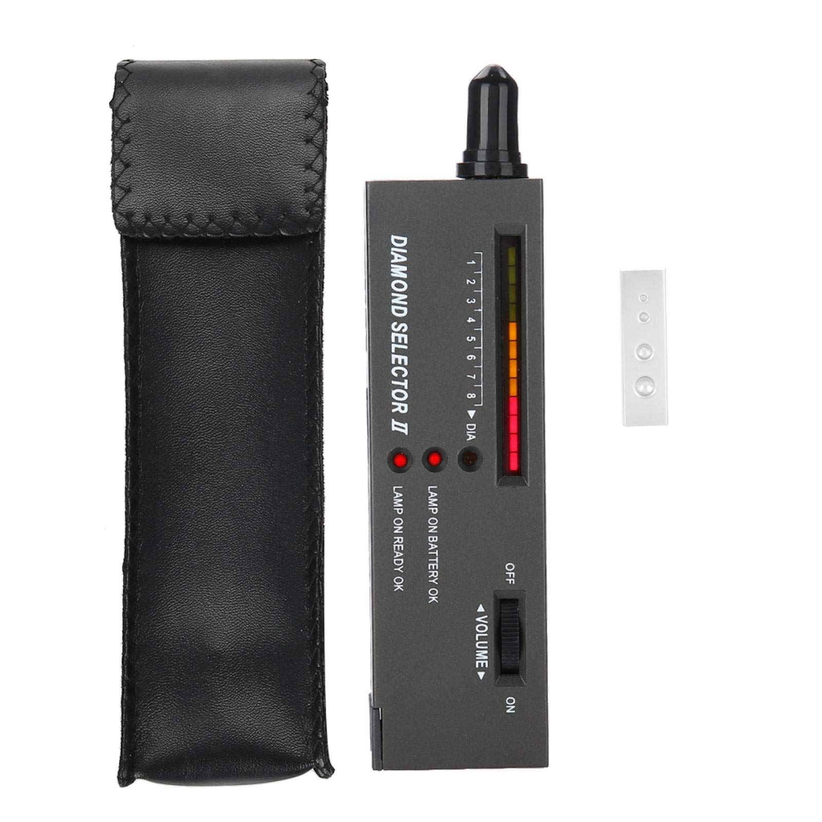 Exblue Diamond Tester Portable LED Audio Diamond Tester Jewelry Jewelry Gem Gemstone Selector Precision Tool Jewelry Tester Pen with Case Lightweight Portable