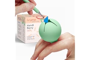 iVyne Handi Berry - Vinyl Weeding Scrap Collector, Portable Handheld Scrap Collector Ring, Weeding Tools for Vinyl Heat Transfer, HTV Crafting & Adhesive Paper Sheets Holder, (Green)