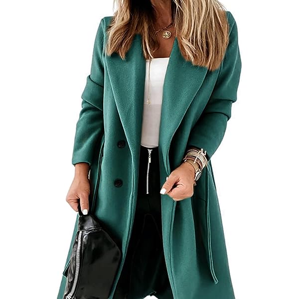 ジャケット・アウター Big Collar Belted Maxi Coat Big Collar Belted Maxi Coat