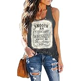 Fensajomon Skull Shirt for Women Sleeveless Printed Loose Workout Tank Top | Halloween 4th of July Country Concert Biker yoga Tees