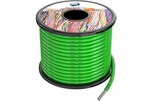 HAERKN 16awg Silicone Electrical Wire Cable 50ft Green 16 Gauge Hookup Wires kit Stranded Tinned Copper Wire Flexible and Soft High Temperature Resistance