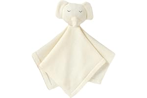 Neiwech Elephant Security Blanket for Babies Soft Loveys Baby Newborn Essentials Gifts for Toddler and Infant White