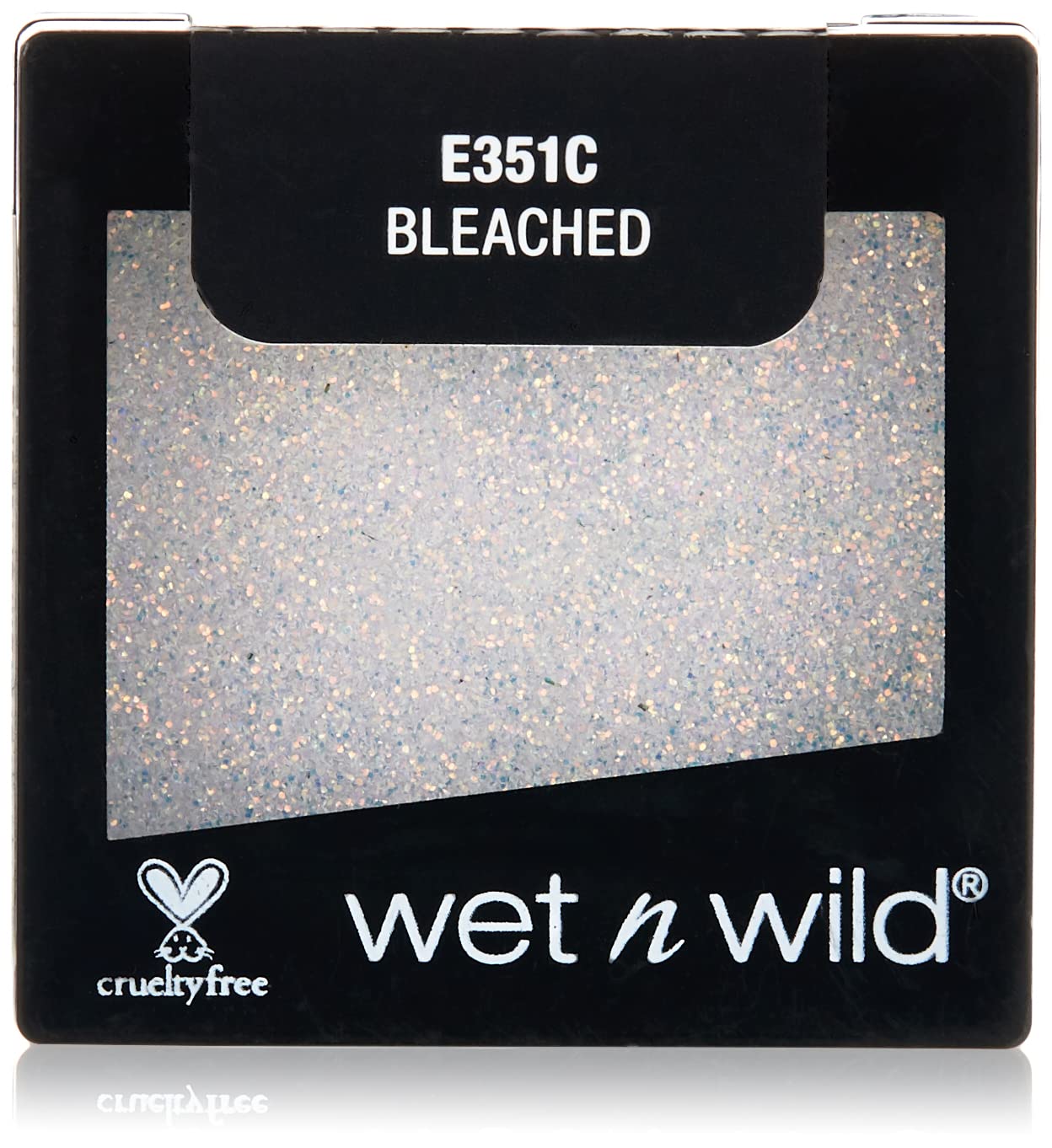 Wet n Wild, Color Icon Glitter Single Eyeshadow, Shiny Single Eyeshadow with Hydrating Formula and Silky Texture, Professional Glitter for Makeup, Bleached