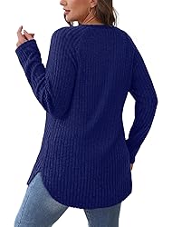Saloogoe Long Sleeve Shirts for Women Casual Lounge