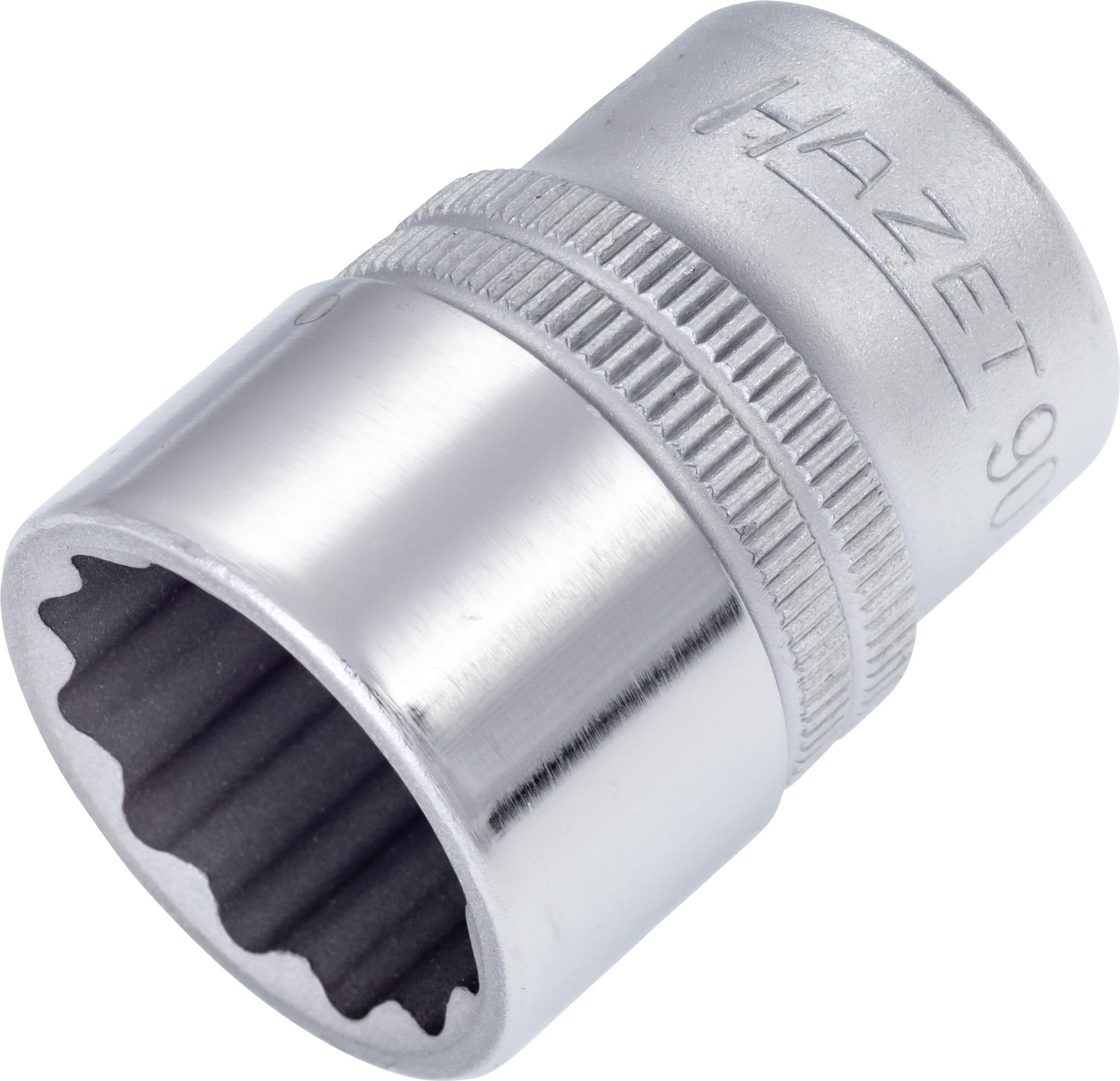 HAZET 900Z-20 38 mm 12-Point Traction Profile Socket - Chrome-Plated/Polished