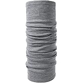 Embouro 100% Merino Wool Neck Gaiter, Face Mask Ski Neck Warmer Scarf Headwear for Women and Men