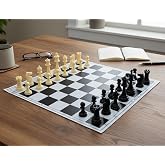 18.2'' x 18.2'' Tournament Roll Up Chess Without Pieces - Ideal for Professional Players