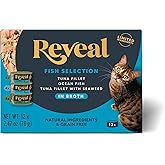 Reveal Natural Wet Cat Food in Broth, Limited Ingredient Grain Free Canned Cat Food, Protein with No Artificial Additives, Fi