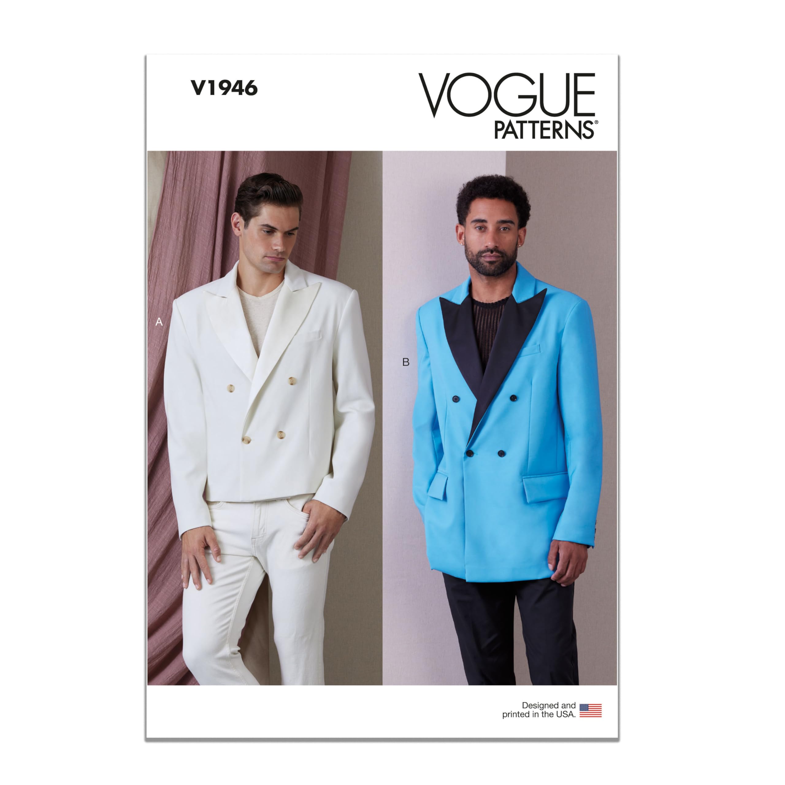 Vogue Patterns V1946MUU Men’s Jacket MUU(34-36-38-40)