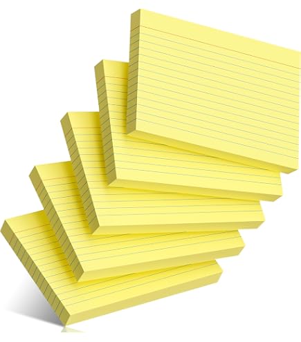 3.5x2 Inch Color Note Cards, 100 Pack Heavyweight Paper For Studying ...