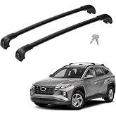 300LBS Roof Rack Cross Bars Compatible with Hyundai Tucson 2016-2026 | Lockable Heavy Duty Aluminum Non-Corrosion Car Cargo Crossbars Rooftop Luggage Kayak Bicycles Canoe Carrier