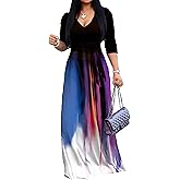 pnpednde Women's Casual Sexy V Neck 3/4 Sleeves Club wear Party Outfits