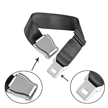E4 Safety Certified Protect Your Safety Bring You A Comfortable Trip Adjustable Airplane Seat Belt Extender Except Southwest Airlines Fits All Of Usa Airlines