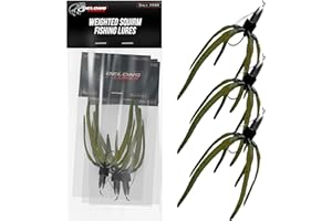 Delong Lures - The Squirm Fishing Lures - Ultimate Bass Fishing Kit - Weighted Fishing Jigs for Freshwater and Saltwater Fishing, Large Swimbait Fishing Lures - Made in USA