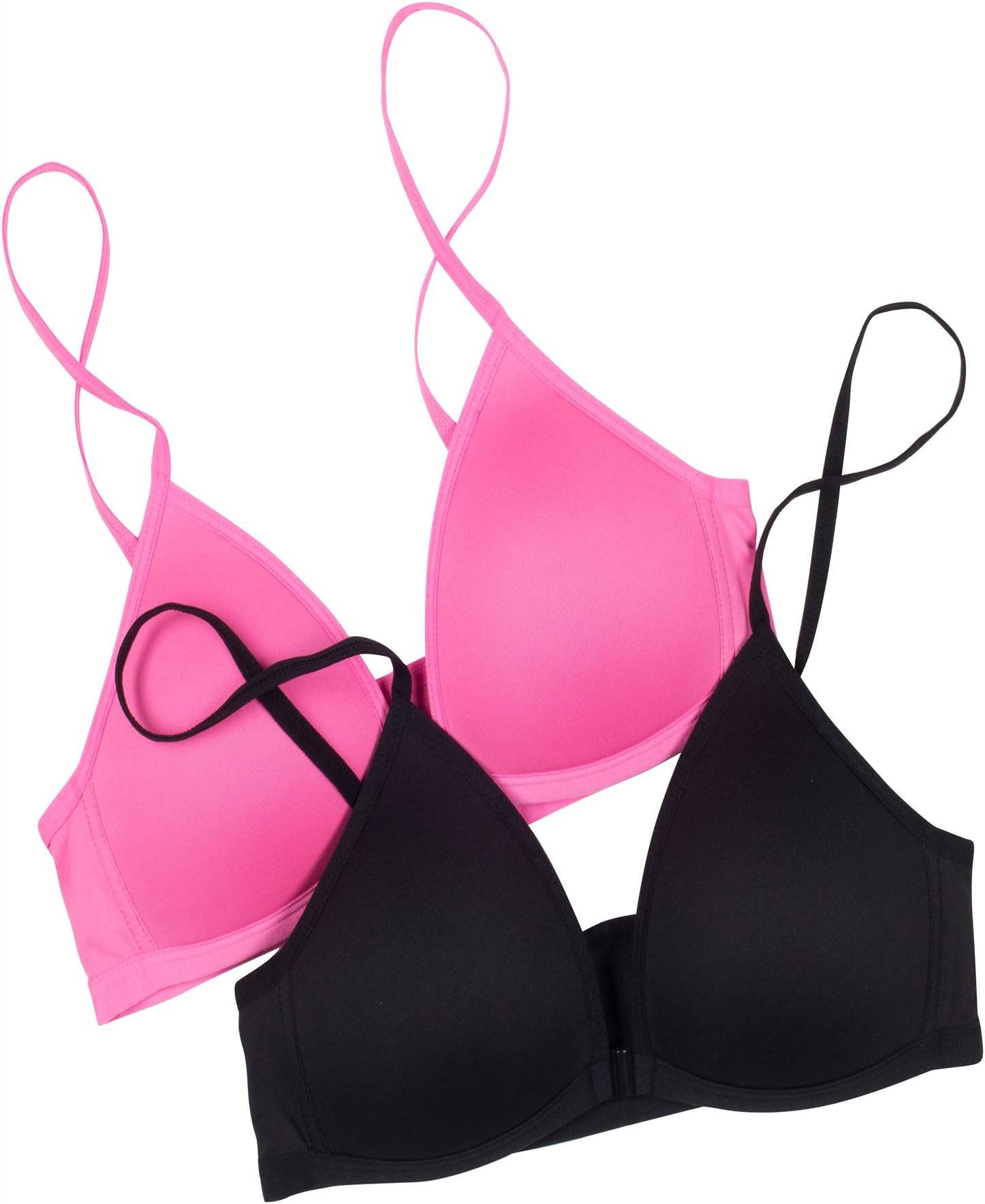 Jockey Big Girls' Front-Closure Bra Two-Pack