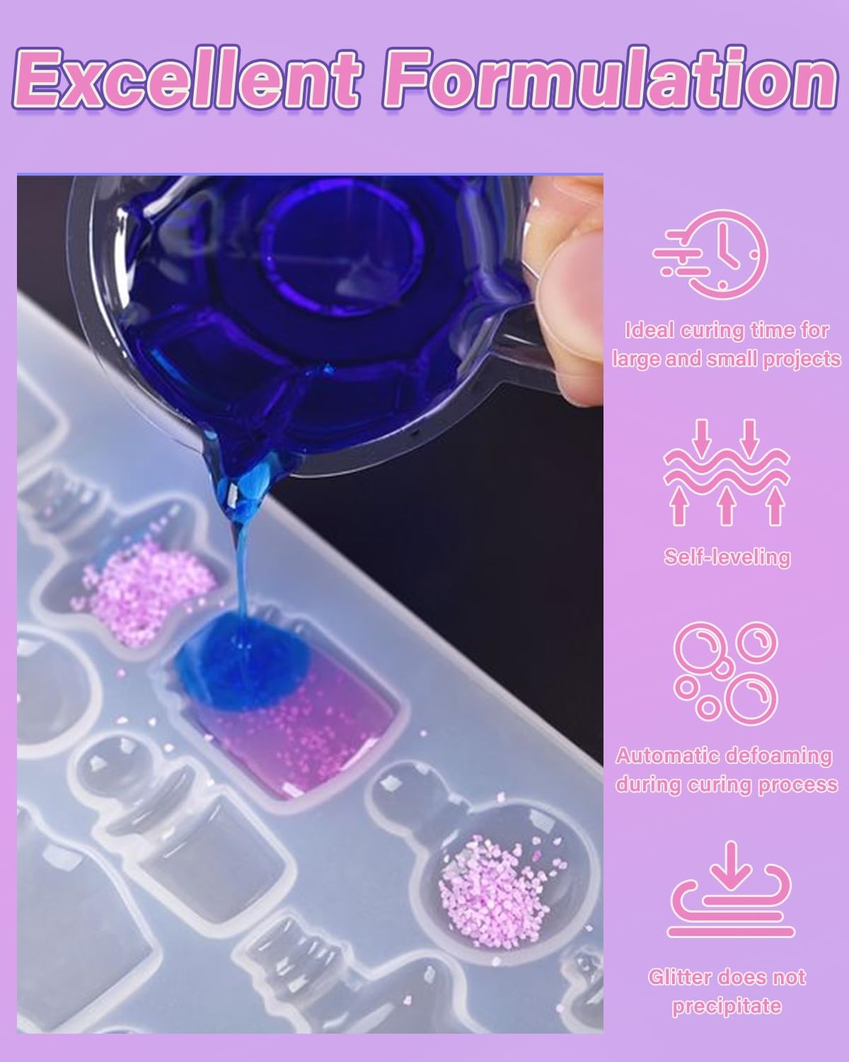 2000g UV Resin, UV Resin Clear - Fast Curing, Crystal Clear, Odourless, Low Viscosity & Hard Type, UV Resin Kit for DIY Jewelry Making, Casting, and Coating Crafts