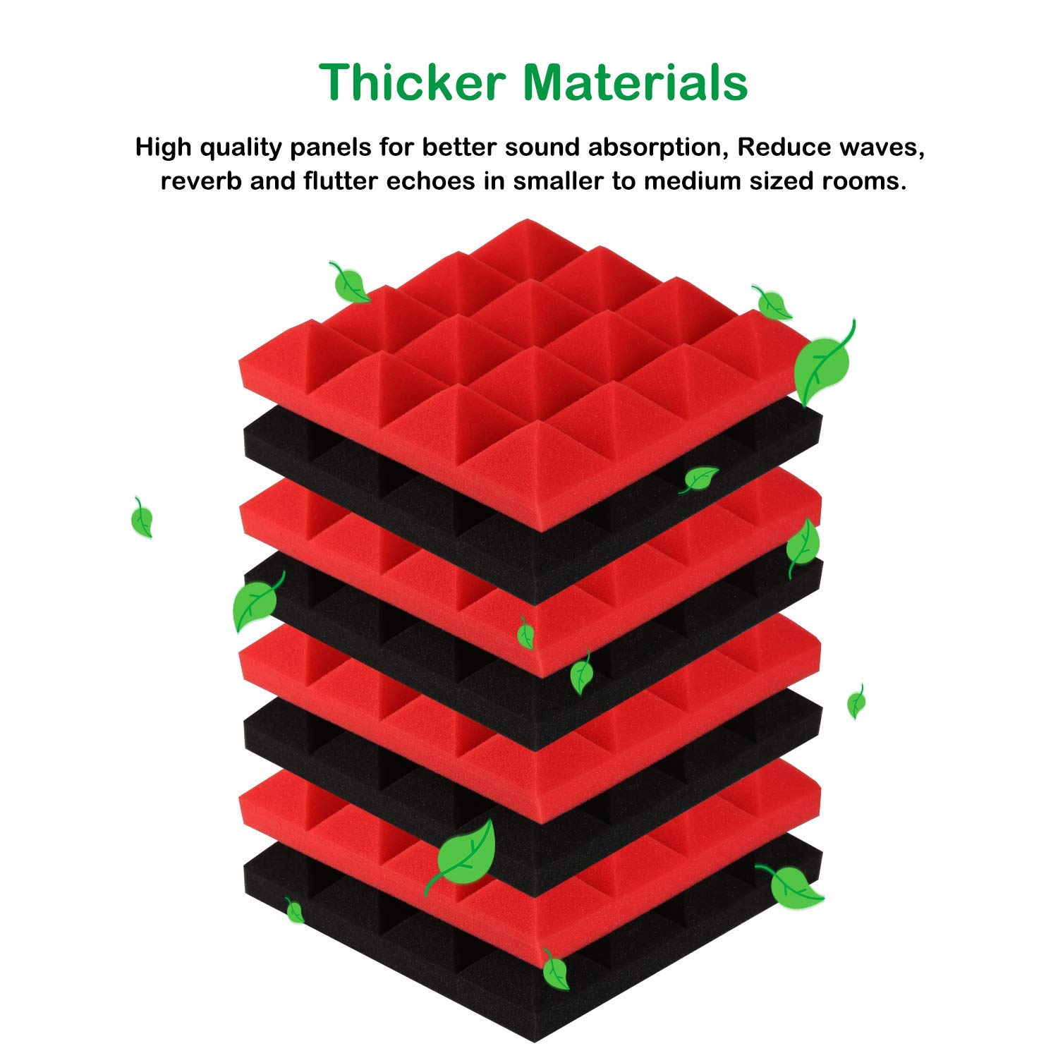 Mua AGPtEK Acoustic Foam Tiles, 24 Packs Soundproof Studio Foams ...