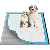 Filmicy Pee Pad Tray Holder for Dogs, Silicone, Light Grey, 24 x 24 Inch, No Spill, Raised Lip, Portable, Leak-Proof Mat Hold