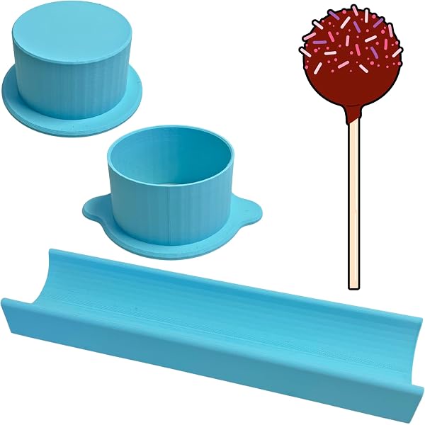 Cake Pop Mold Set - 4 Pack With Single-Tier, Double-Barrel, Slice Of Cake & Heart Shapes