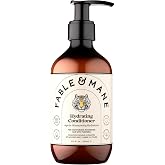 Fable &amp; Mane Hydrating Conditioner, Nourishes Dry, Damaged Hair. Reduces Frizz with Turmeric and Coconut Oil. For Medium to Thick Hair Types