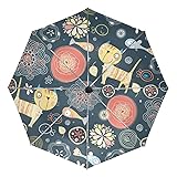 Mr.Lucien Cartoon Cute Cat Fish Windproof Automatic