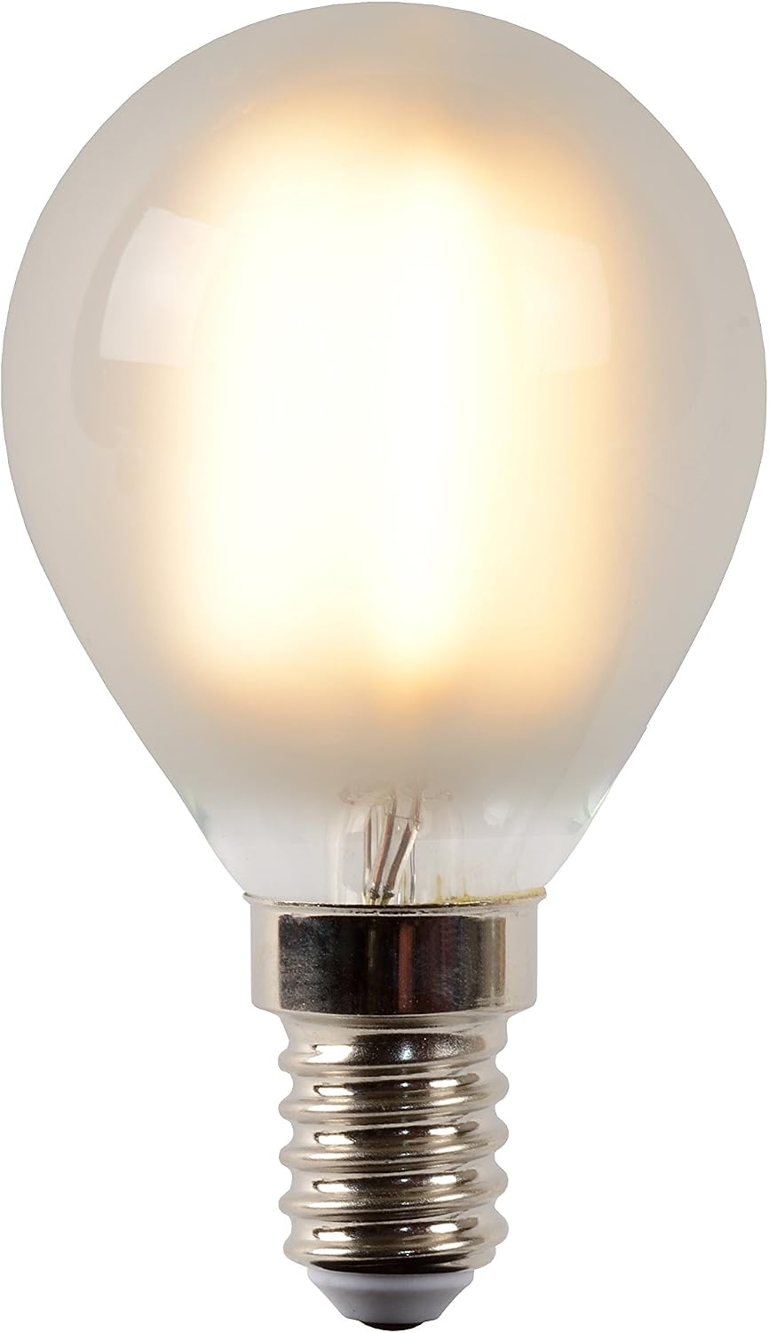 Lucide LED BULB - Filament Bulb - diameter 4,5 cm - LED Dim. - 1x4W 2700K - Albast, Frosted, 1 x 1 x 7.7 cm
