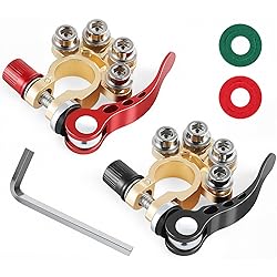 SINGARO Car Battery Terminal Clamp Connector, 4 Way