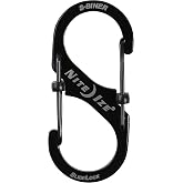 Nite Ize LSB3-01-R6 S-Biner SlideLock Dual Locking Carabiner, Size #3, Stainless