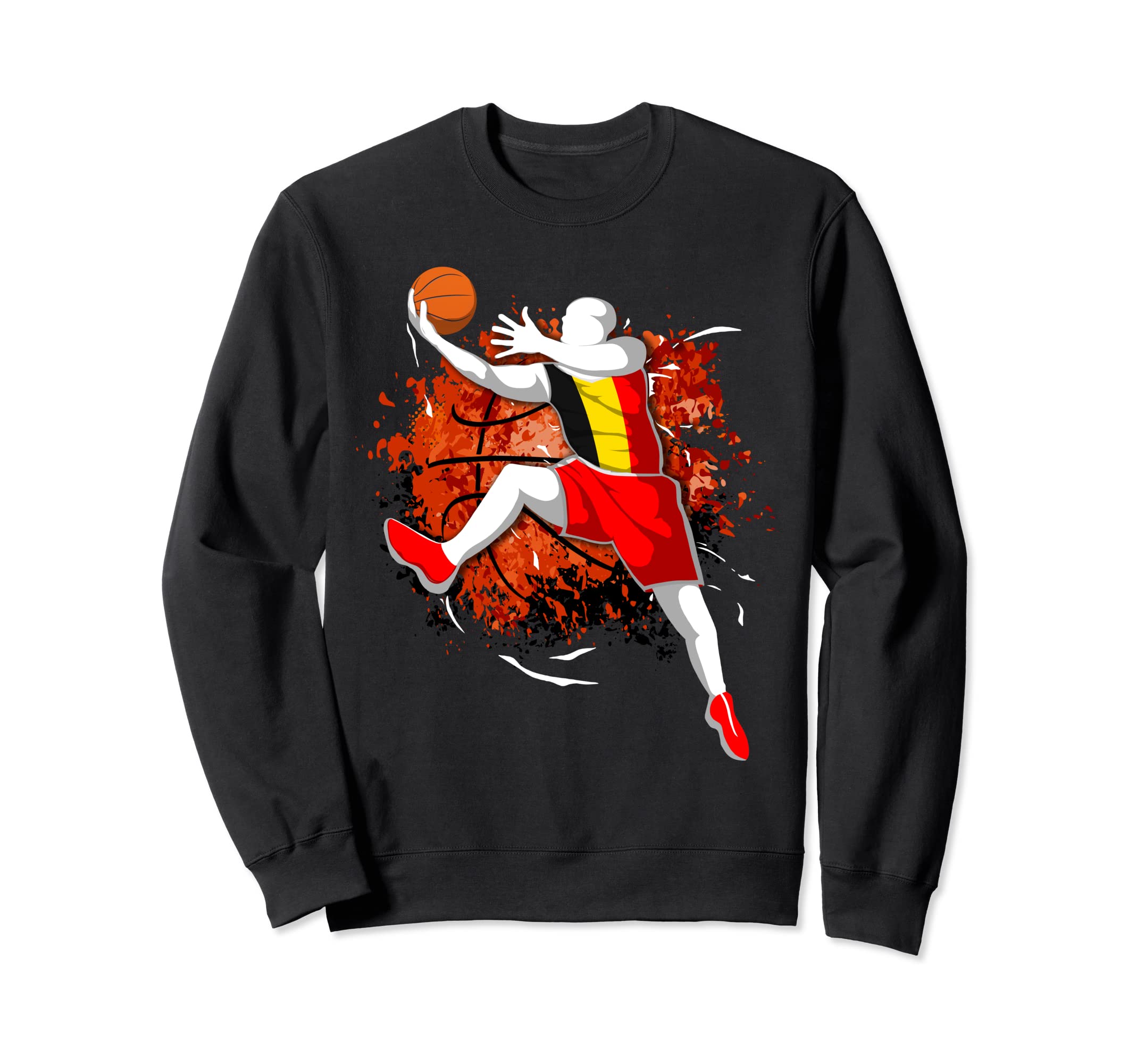 Proud Belgium Basketball Lovers Belgian National Flag Pride Sweatshirt