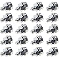 SING F LTD 20Pcs Bicycle Cable Anchor Bolts 6mm with Nuts and Washers for BMX Cross Bike Electric Bike Foldable Hybrid Kids Mountain Racing Trekking Bike Cycling Accessories Round/Hex Head Screw