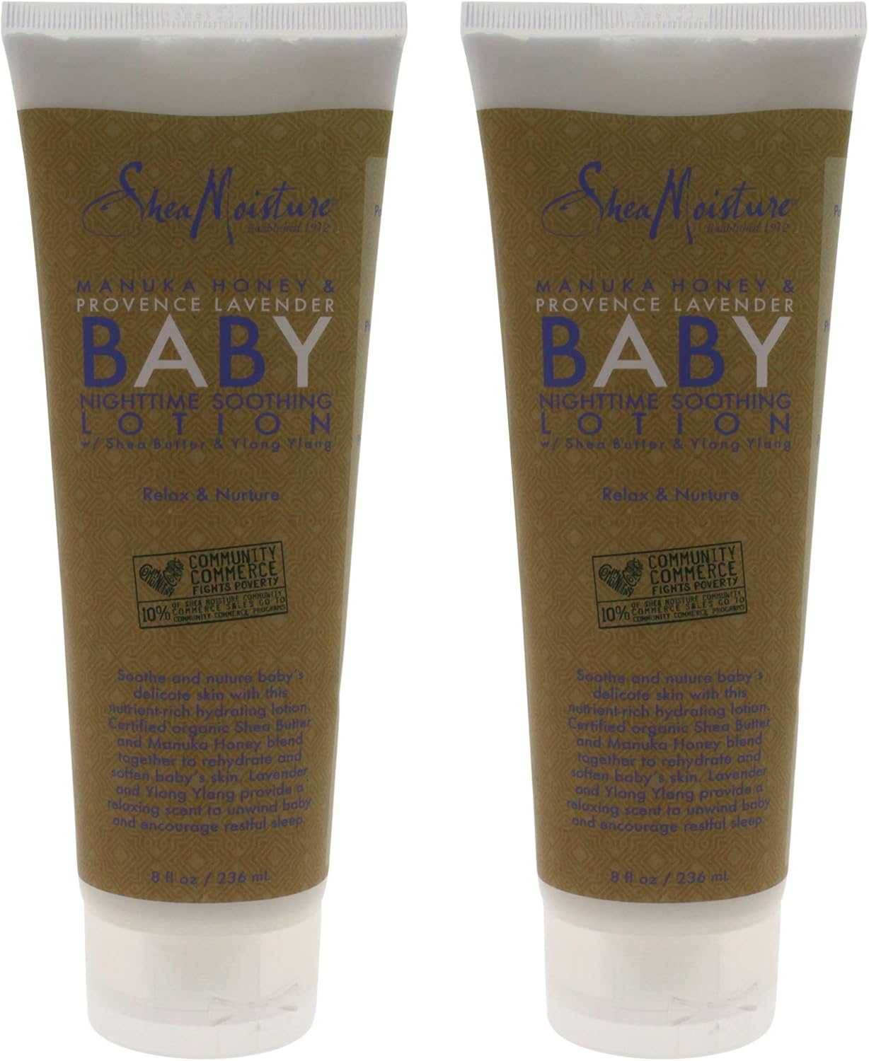 shea moisture manuka honey & provence lavender baby nighttime soothing lotion