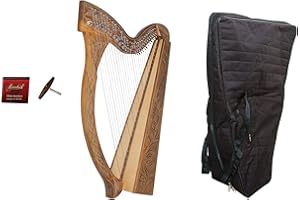 Roosebeck 29-String Minstrel Harp w/Chelby Levers + Gig Bag + Extra Strings