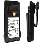 GIMHELPER (2 Pack) 7.4v PMNN4598 PMNN4598A Battery PMNN4600 PMNN4600A Compatible for Motorola Battery PMNN4598A Motorola R2 Series Radio Battery Replacement and Belt Clip