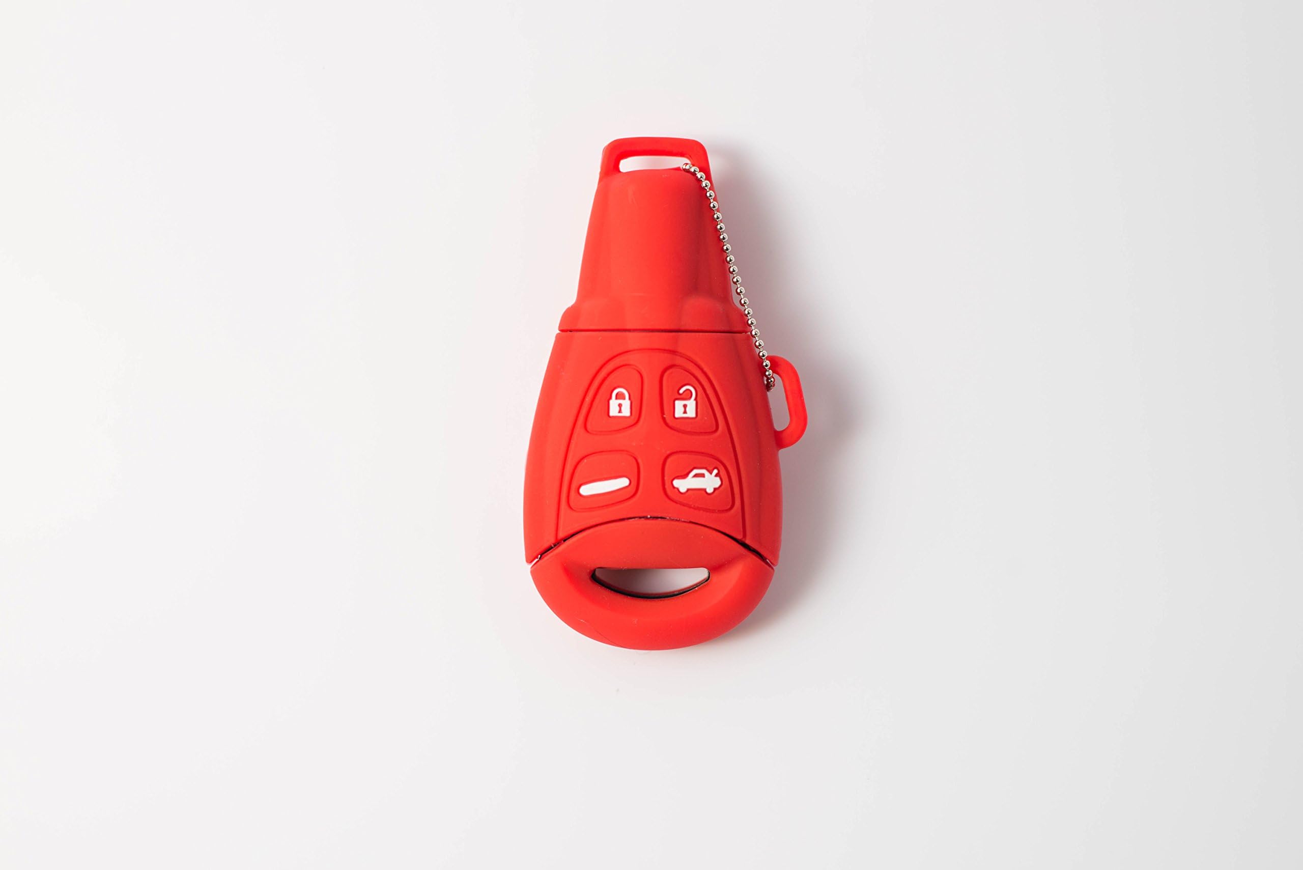Faabzr - Silicone Skin For Saab 9-3 Key Fob In Red